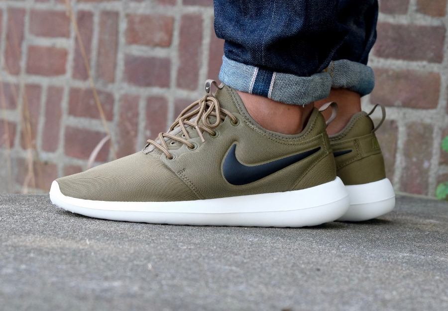 nike roshe two flyknit hombre olive