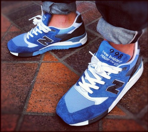 new balance blue jeans