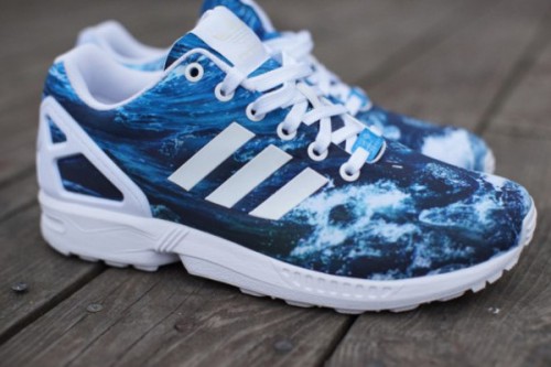 zx flux print femme