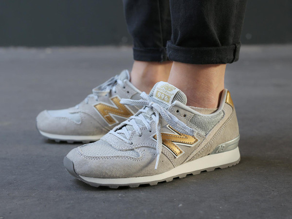 new balance grey and gold