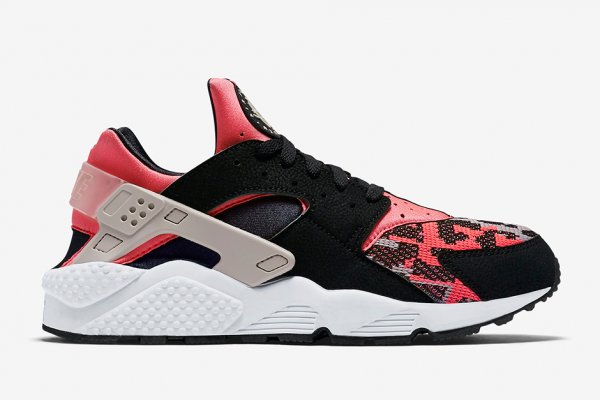 Nike Air Huarache Run PA Ethnic Black Hot Lava (4)