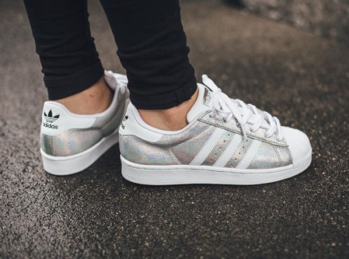 adidas superstar metal toe Cyan femme