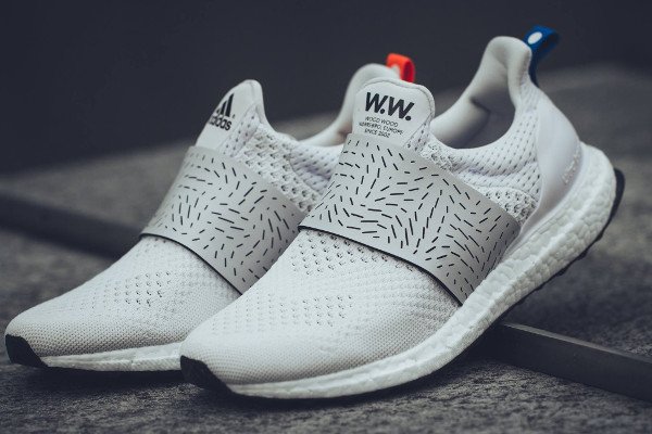 Wood Wood x Adidas Ultra Boost Slip On Vintage White (1)