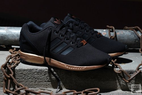 adidas zx flux bronze black copper metallic