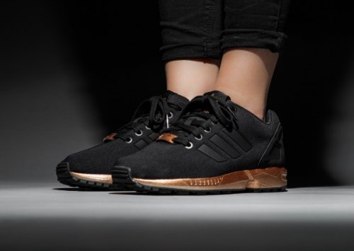 zx flux noir bronze