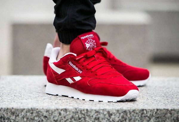 reebok classic leather is red