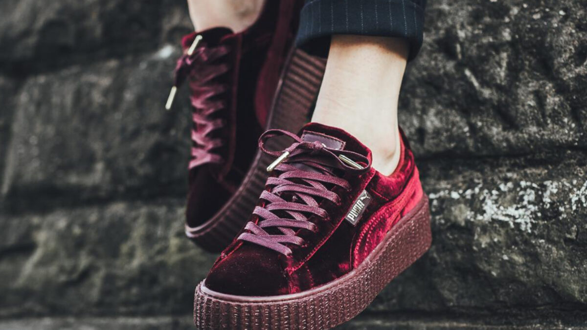 Puma creepers velvet purple hotsell