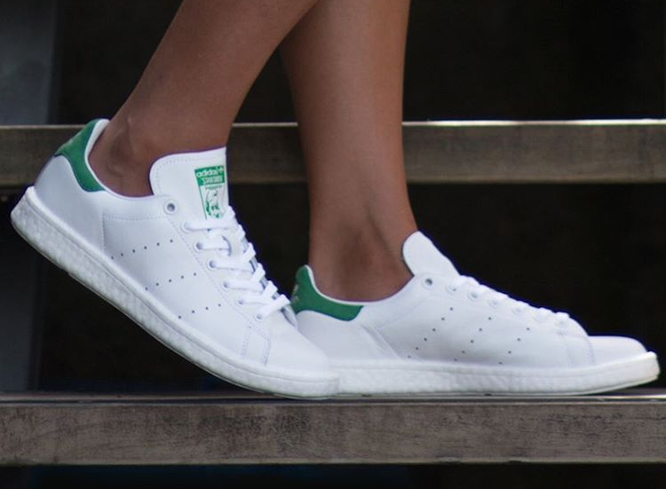 chaussures adidas stan smith blanche et verte
