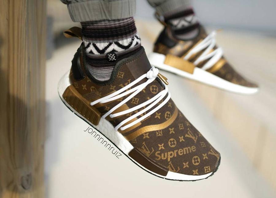 Supreme x Louis Vuitton x adidas NMD R1, Men's Fashion, Footwear