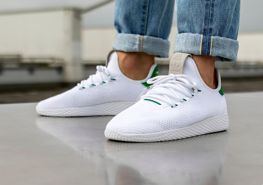 adidas hu white green