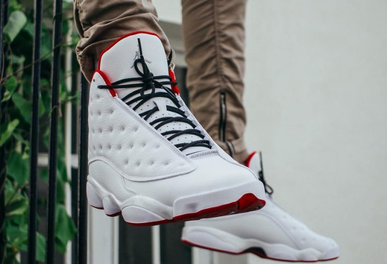 Jordan 13 blanche best sale