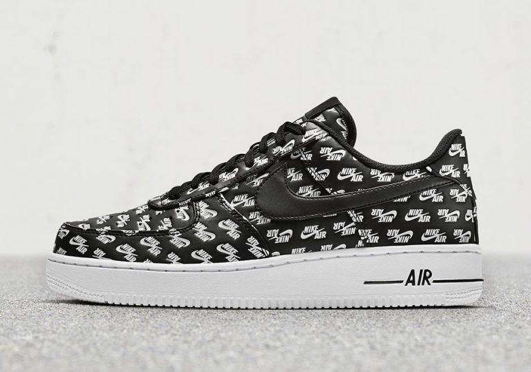 nike air force 1 black nike sign