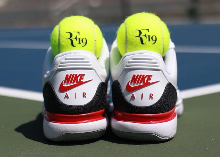 Chaussure Roger Federer x NikeCourt Zoom Vapor Tour AJ3 Fire Red