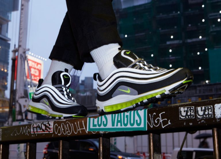 Chaussure Nike Air Max 97 OG Japan Black Neon Volt 2017