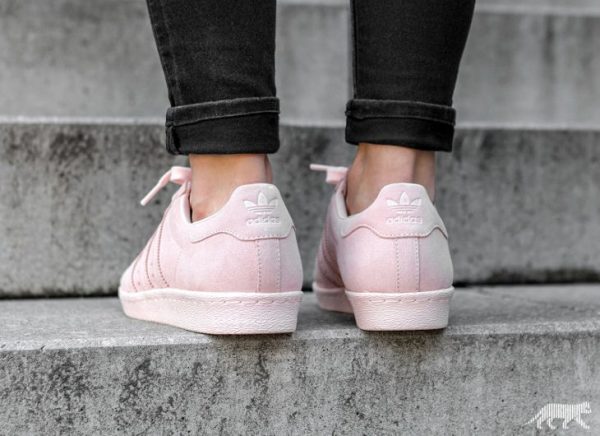 adidas superstar 80s metal toe enfant rose