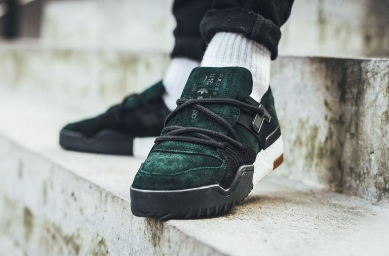 Chaussure Adidas Alexander Wang AW BBall Lo Suede 'Night Green'