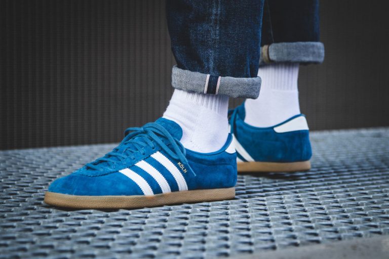 Chaussure Adidas Köln OG Suede Core Blue (City Series 2017)