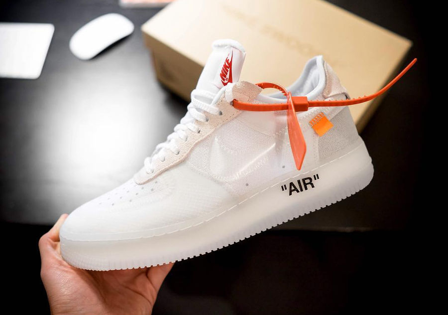 nike air force one off white fluo