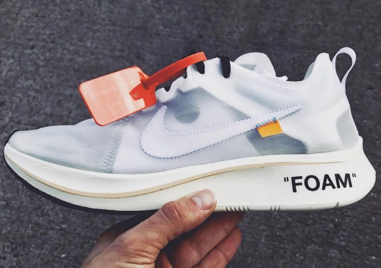 Off White x Nike Zoom Fly SP Foam Transparente