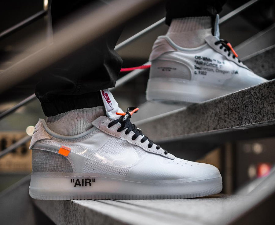 Grasa Niños Frotar Off White x Nike Air Force 1 Low Translucide 'The Ten'