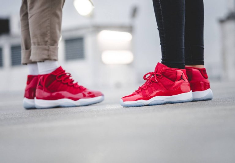 Air Jordan 11 XI Rouge Gym Red Win Like 96 Chicago homme et femme