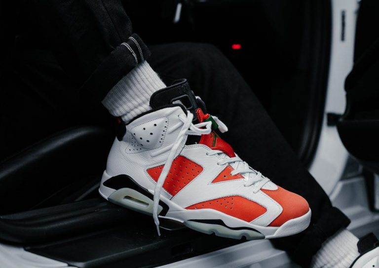 avis chaussure Air Jordan 6 Retro Like Mike Gatorade Carmine on feet (1)