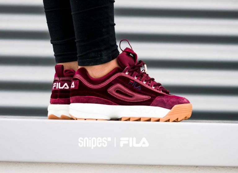 fila burgundy disruptor