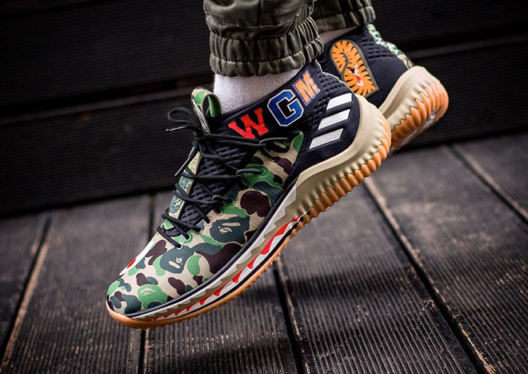 Adidas Dame 4 Bape Camo Shark 'VGM'