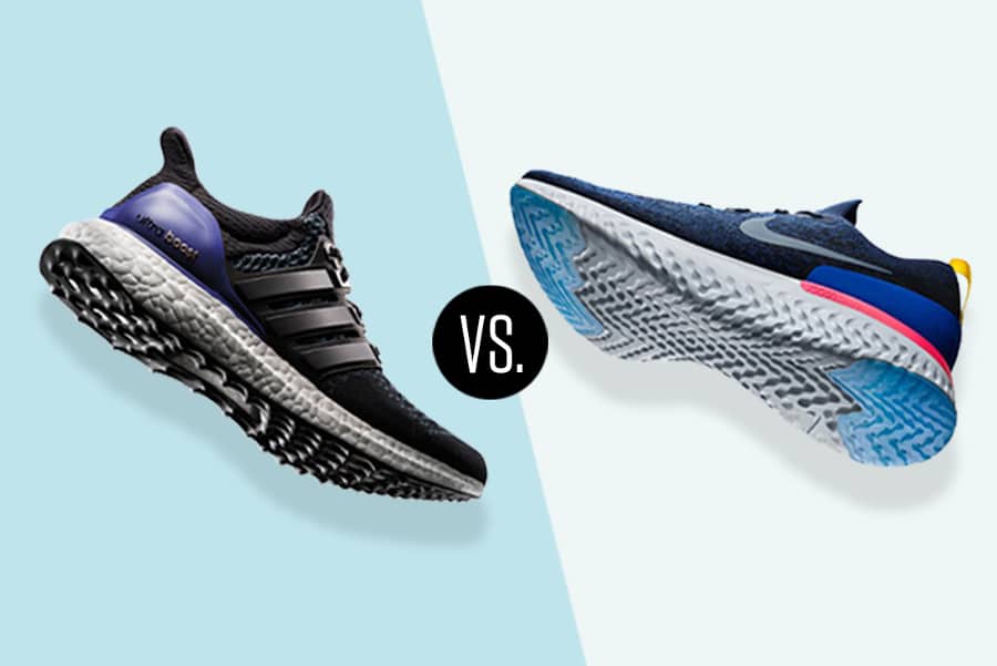 La Nike Epic React Flyknit vs la Adidas 