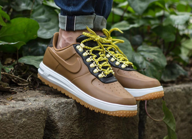 Nike Air Force 1 Duckboot Low Marron Ale Brown - chaussure basse homme