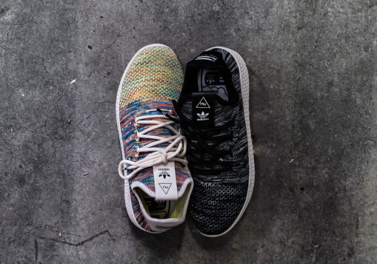 Pharrell Williams x Adidas Tennis Hu Primeknit Oreo et Multicolor