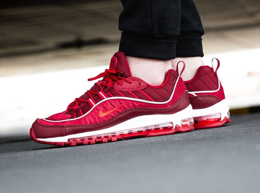 air max 98 red and black