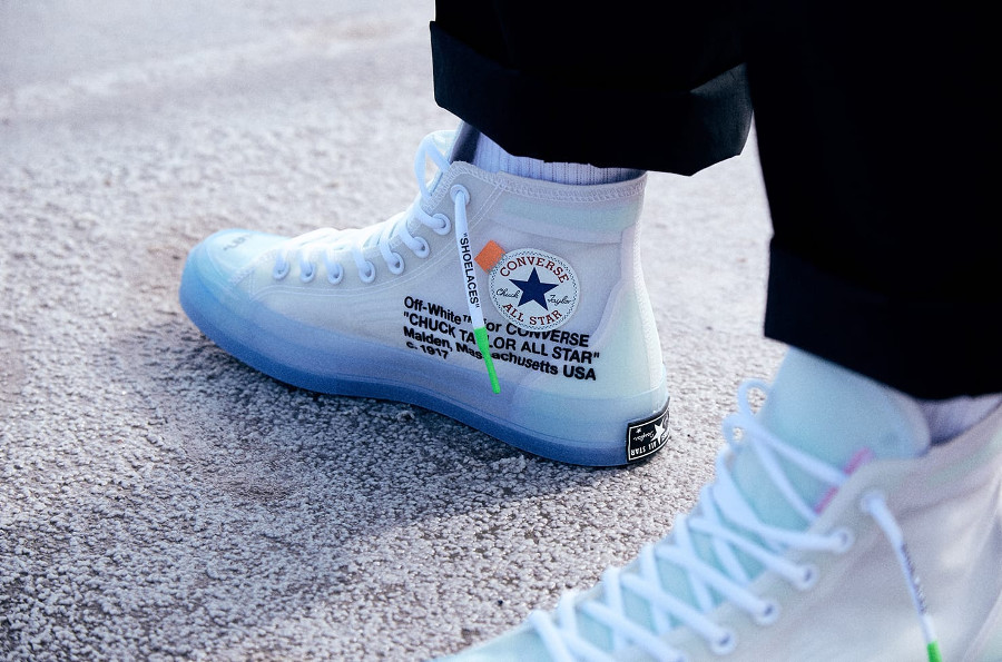 converse femme off white