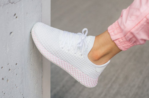 adidas deerupt blanche et rose