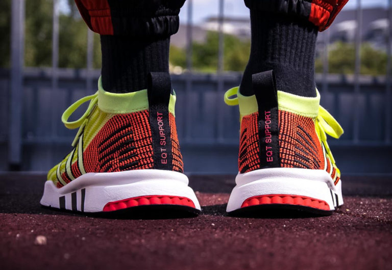 adidas eqt support adv femme jaune