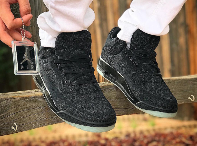 acheter Air Jordan 3 Retro Flyknit Black Anthracite Glow in the Dark