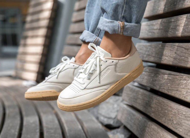 Chaussure Reebok Club C 85 W Beige Chalk Sahara (CN3031)