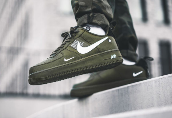 olive canvas air force ones