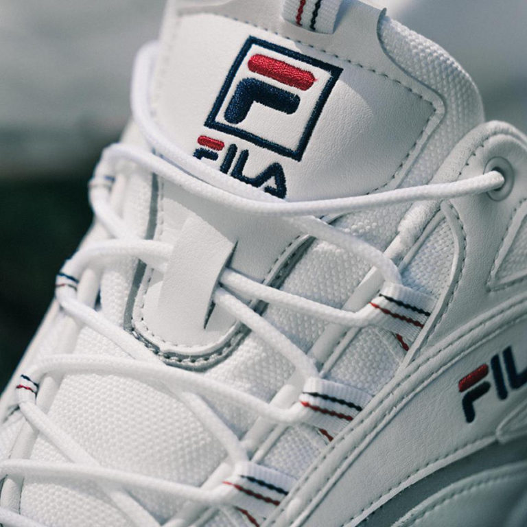 fila ray white silver