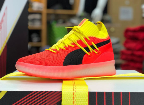 puma clyde rouge