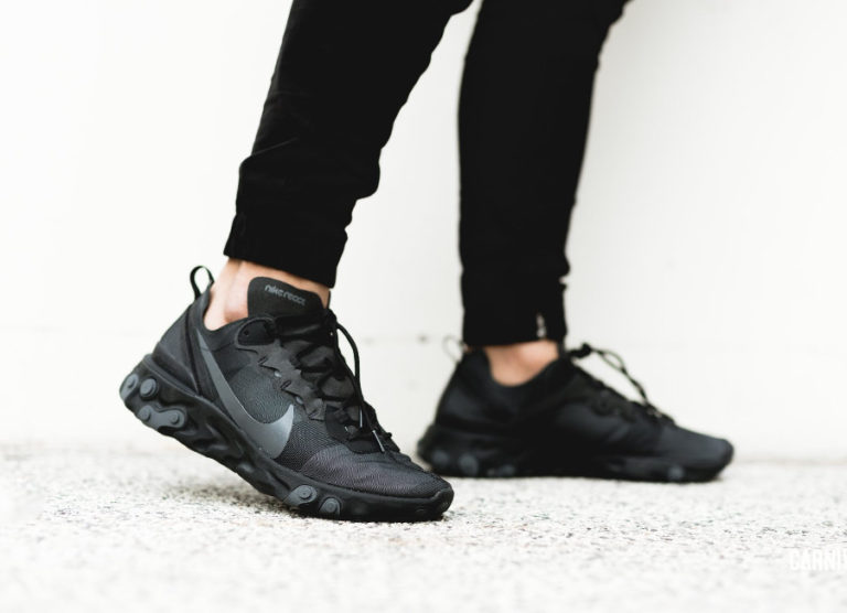 nike react 55 black grey