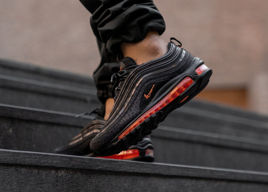 air max 97 reflective bred on feet
