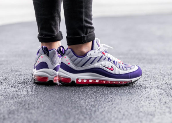 air max 98 white racer pink