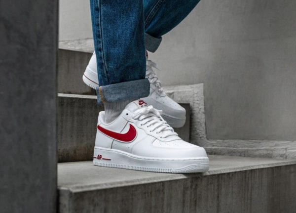 wmns air force 1 low essential white gym red
