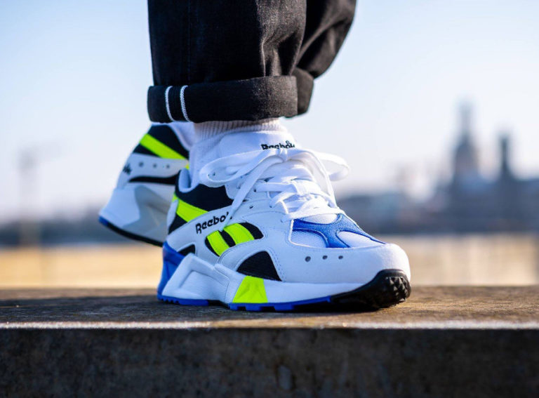 Reebok Aztrek OG 2019 White Black Cobalt Yellow (CN7840)