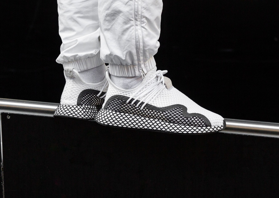 adidas deerupt s black and white