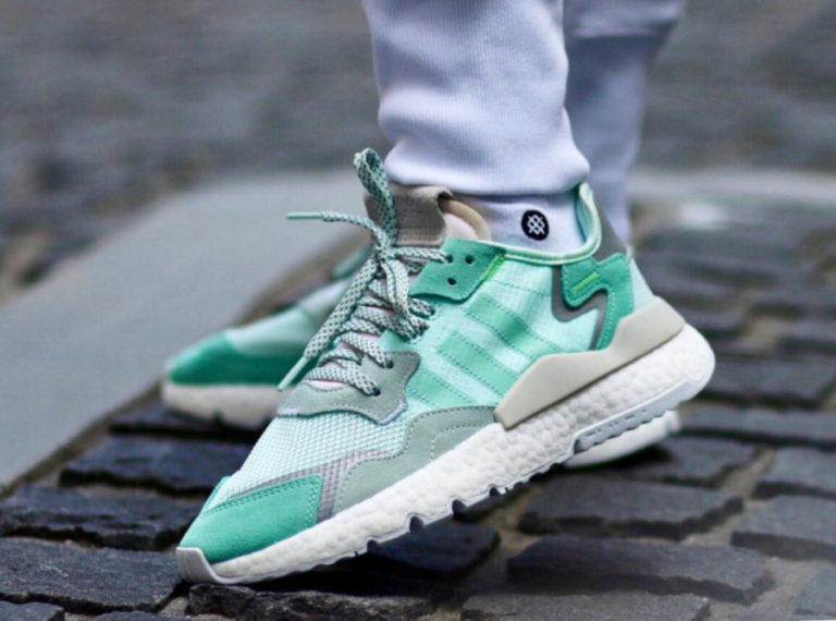 Adidas Nite Jogger W Ice Mint vert menthe (3)