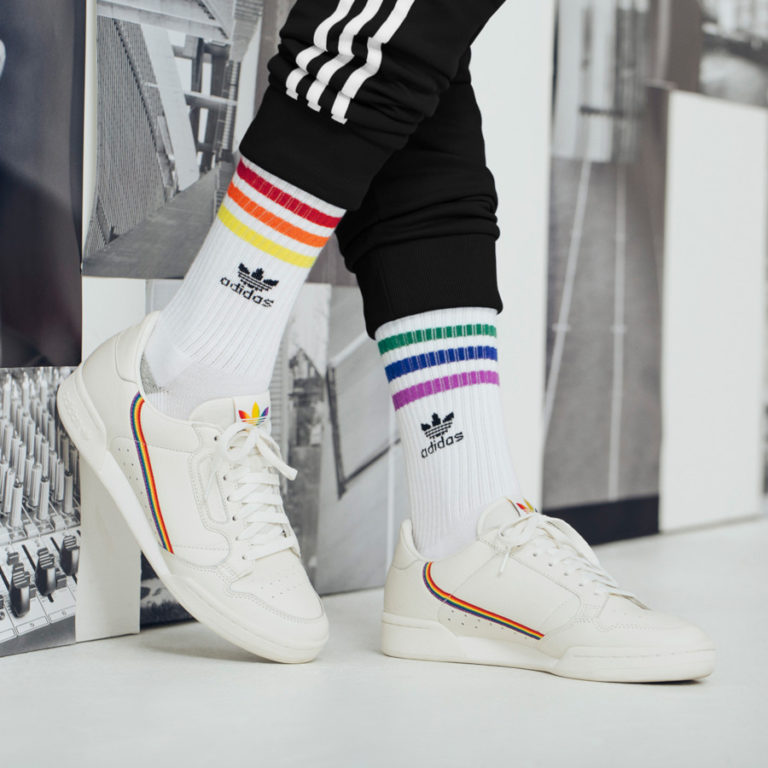 adidas originals continental 80 rainbow