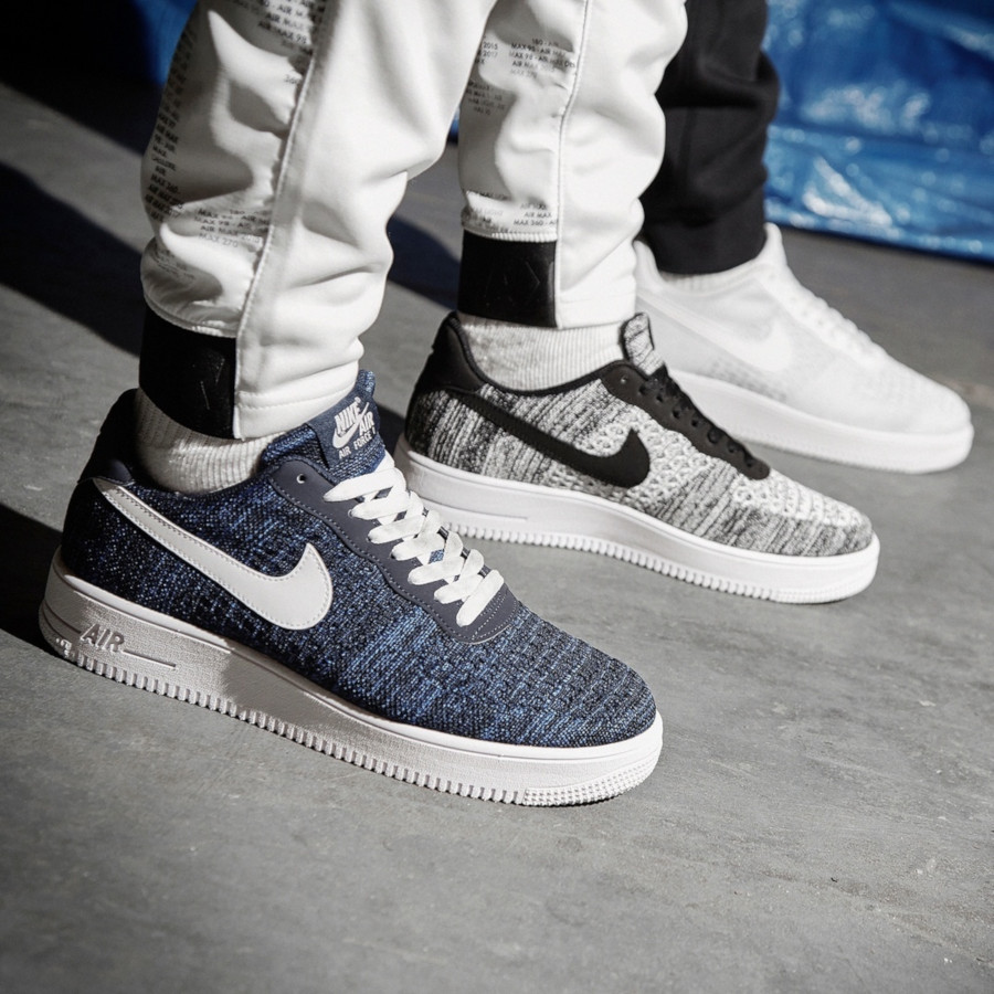 nike air force 1 flyknit 2.0 college navy