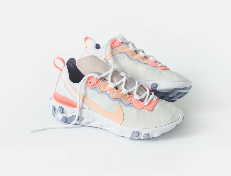 nike react element 55 pink and purple